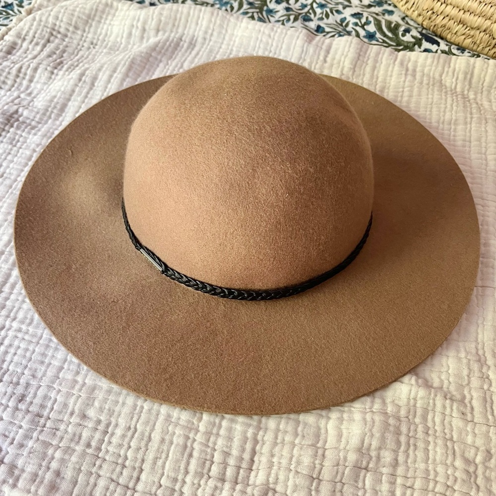 Gigi Pip | Tan Annabella Felt/Wool Hat Braid Trim